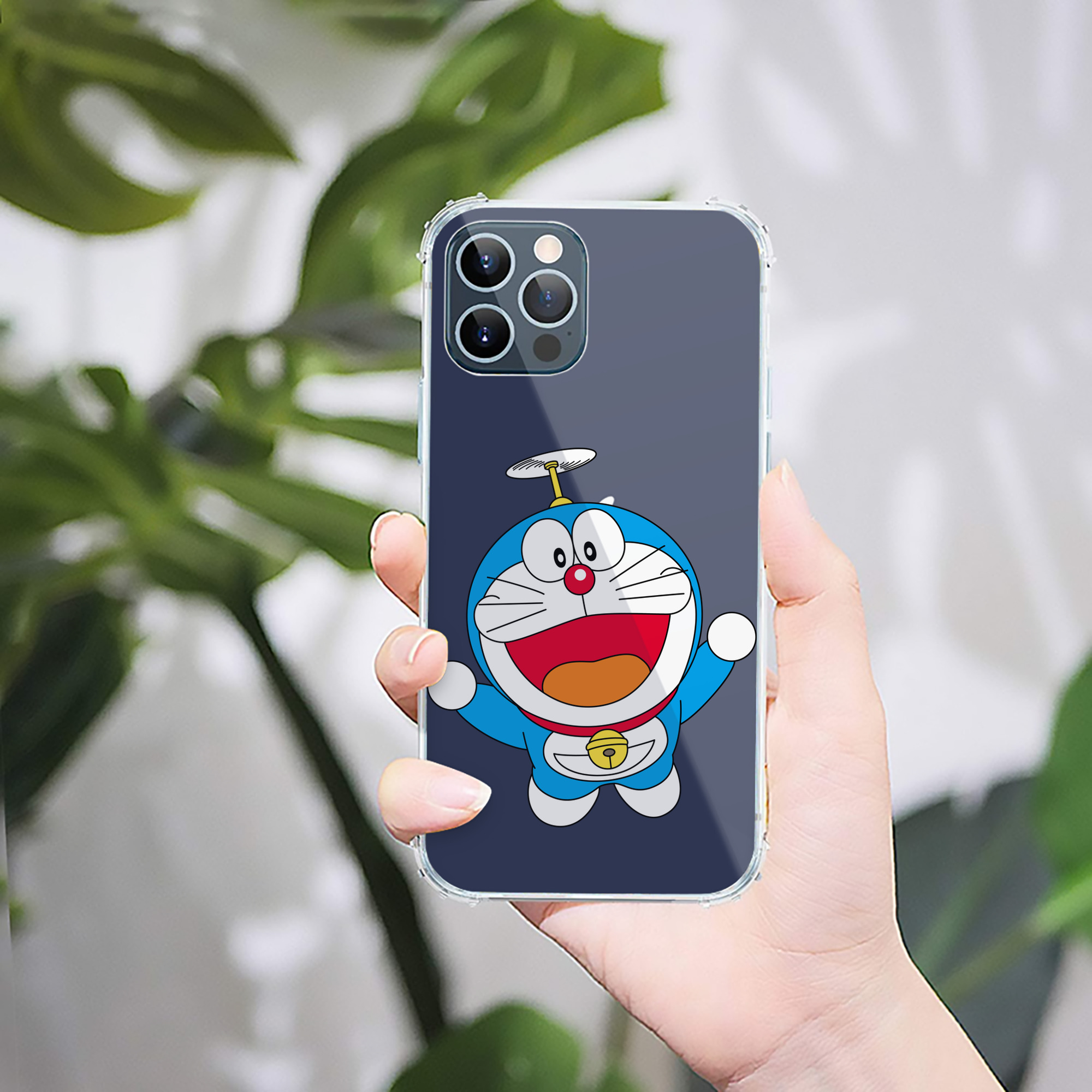 （画像用） ドラえもん Doraemon 【iPhone 12シリーズ対応】透明スマホケース（クリアソフトケース）